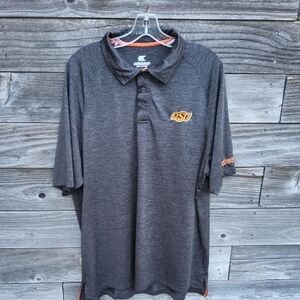 Colosseum grey Oklahoma State University men's Polo Shirt size XL